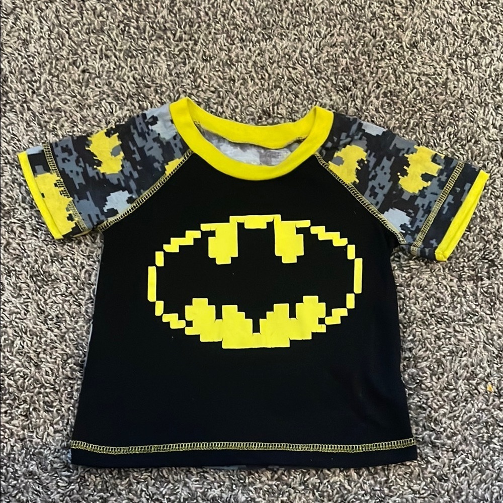 Batman Kids Pajama Top - Black and Yellow